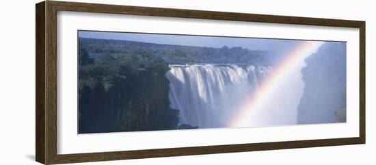 Rainbow over a Waterfall, Victoria Falls, Zambezi River, Zimbabwe-null-Framed Photographic Print