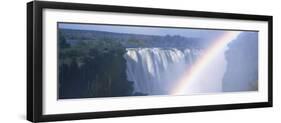 Rainbow over a Waterfall, Victoria Falls, Zambezi River, Zimbabwe-null-Framed Photographic Print