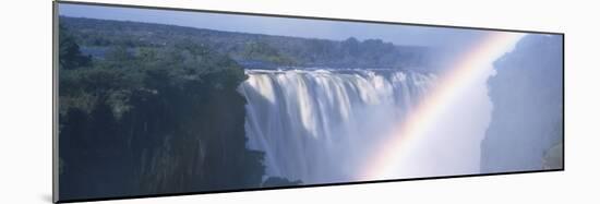 Rainbow over a Waterfall, Victoria Falls, Zambezi River, Zimbabwe-null-Mounted Photographic Print