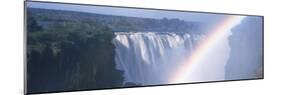 Rainbow over a Waterfall, Victoria Falls, Zambezi River, Zimbabwe-null-Mounted Photographic Print