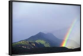 Rainbow over Alaskan Mountain-Paul Souders-Framed Photographic Print