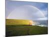 Rainbow Over Chimney Rock, California-George Oze-Mounted Photographic Print