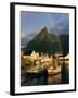 Rainbow Over Colourful Fishing Village of Hamnoy, Moskenesoya, Lofoten Islands, Nordland, Norway-Gavin Hellier-Framed Photographic Print