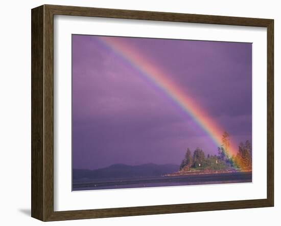 Rainbow Over Frederick Sound, Inside Passage, Southeast Alaska, USA-Stuart Westmoreland-Framed Premium Photographic Print