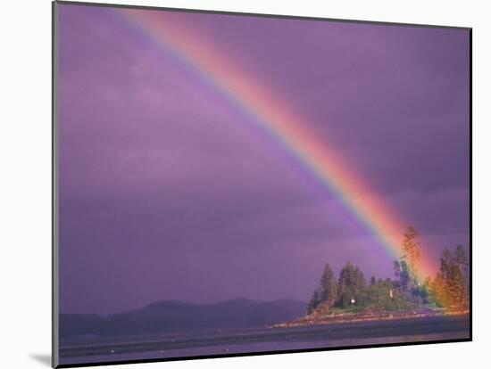 Rainbow Over Frederick Sound, Inside Passage, Southeast Alaska, USA-Stuart Westmoreland-Mounted Premium Photographic Print