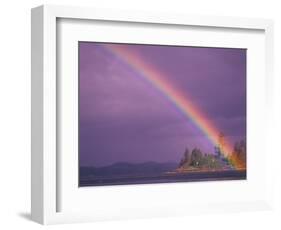Rainbow Over Frederick Sound, Inside Passage, Southeast Alaska, USA-Stuart Westmoreland-Framed Photographic Print