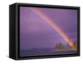 Rainbow Over Frederick Sound, Inside Passage, Southeast Alaska, USA-Stuart Westmoreland-Framed Stretched Canvas