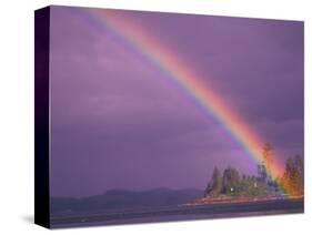 Rainbow Over Frederick Sound, Inside Passage, Southeast Alaska, USA-Stuart Westmoreland-Stretched Canvas