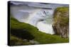 Rainbow Over  Gulfoss-George Oze-Stretched Canvas