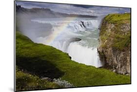 Rainbow Over  Gulfoss-George Oze-Mounted Photographic Print