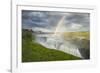 Rainbow over Gullfoss-Michael Blanchette-Framed Photographic Print