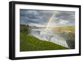 Rainbow over Gullfoss-Michael Blanchette-Framed Photographic Print