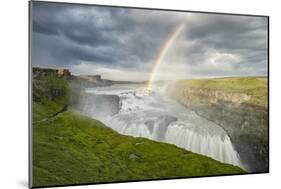 Rainbow over Gullfoss-Michael Blanchette-Mounted Photographic Print