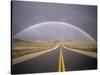 Rainbow Over Highway, CA-Thomas Winz-Stretched Canvas