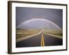 Rainbow Over Highway, CA-Thomas Winz-Framed Photographic Print