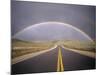 Rainbow Over Highway, CA-Thomas Winz-Mounted Photographic Print