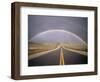 Rainbow Over Highway, CA-Thomas Winz-Framed Photographic Print