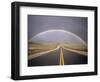 Rainbow Over Highway, CA-Thomas Winz-Framed Photographic Print