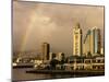 Rainbow Over Honolulu, Hawaii, USA-Savanah Stewart-Mounted Photographic Print