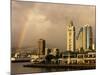 Rainbow Over Honolulu, Hawaii, USA-Savanah Stewart-Mounted Photographic Print