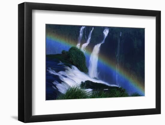 Rainbow over Iguazu Falls-W. Perry Conway-Framed Photographic Print