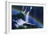 Rainbow over Iguazu Falls-W. Perry Conway-Framed Photographic Print