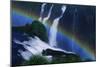 Rainbow over Iguazu Falls-W. Perry Conway-Mounted Photographic Print