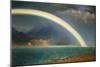 Rainbow Over Jenny Lake, Wyoming-Albert Bierstadt-Mounted Giclee Print