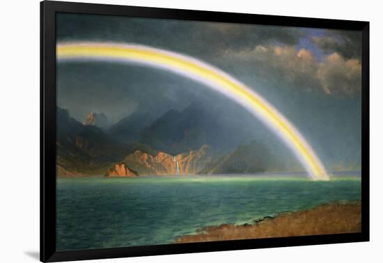 Rainbow Over Jenny Lake, Wyoming-Albert Bierstadt-Framed Giclee Print