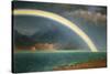 Rainbow Over Jenny Lake, Wyoming-Albert Bierstadt-Stretched Canvas