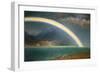 Rainbow Over Jenny Lake, Wyoming-Albert Bierstadt-Framed Premium Giclee Print