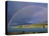 Rainbow over Lake Tekapo, Canterbury, South Island, New Zealand, Pacific-Jeremy Bright-Stretched Canvas