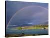 Rainbow over Lake Tekapo, Canterbury, South Island, New Zealand, Pacific-Jeremy Bright-Stretched Canvas