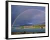 Rainbow over Lake Tekapo, Canterbury, South Island, New Zealand, Pacific-Jeremy Bright-Framed Photographic Print