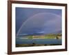 Rainbow over Lake Tekapo, Canterbury, South Island, New Zealand, Pacific-Jeremy Bright-Framed Photographic Print