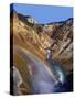 Rainbow over Lower Yellowstone Falls-James Randklev-Stretched Canvas