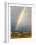 Rainbow over Navajo Hogan, Monument Valley Navajo Tribal Park, Utah, USA-Charles Crust-Framed Photographic Print