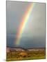 Rainbow over Navajo Hogan, Monument Valley Navajo Tribal Park, Utah, USA-Charles Crust-Mounted Photographic Print