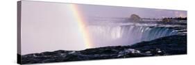 Rainbow over Niagara Falls, Niagara, Ontario, Canada-null-Stretched Canvas