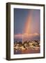 Rainbow over Oaks Bluffs on Martha's Vineyard-Jon Hicks-Framed Photographic Print