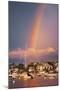 Rainbow over Oaks Bluffs on Martha's Vineyard-Jon Hicks-Mounted Photographic Print