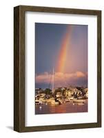 Rainbow over Oaks Bluffs on Martha's Vineyard-Jon Hicks-Framed Photographic Print