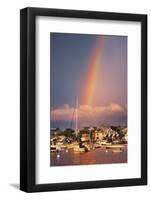 Rainbow over Oaks Bluffs on Martha's Vineyard-Jon Hicks-Framed Photographic Print
