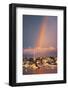 Rainbow over Oaks Bluffs on Martha's Vineyard-Jon Hicks-Framed Photographic Print