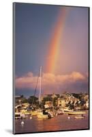 Rainbow over Oaks Bluffs on Martha's Vineyard-Jon Hicks-Mounted Photographic Print