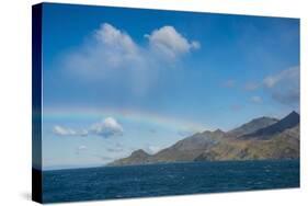 Rainbow over Ocean Harbour, South Georgia, Antarctica, Polar Regions-Michael Runkel-Stretched Canvas