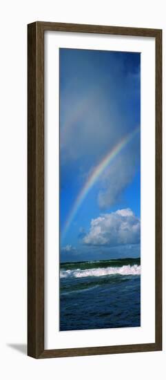 Rainbow over Ocean, Oahu, Hawaii, USA-null-Framed Photographic Print