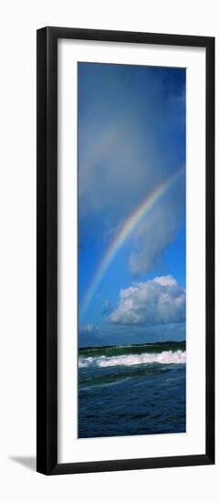 Rainbow over Ocean, Oahu, Hawaii, USA-null-Framed Photographic Print