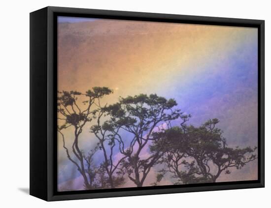Rainbow over Rural Valley, Guacimal, Costa Rica-Michele Westmorland-Framed Stretched Canvas