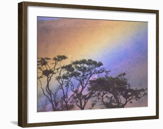 Rainbow over Rural Valley, Guacimal, Costa Rica-Michele Westmorland-Framed Photographic Print